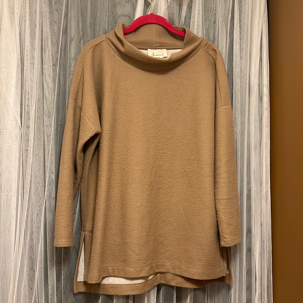 Super comfy, camel Anthropologie sweater